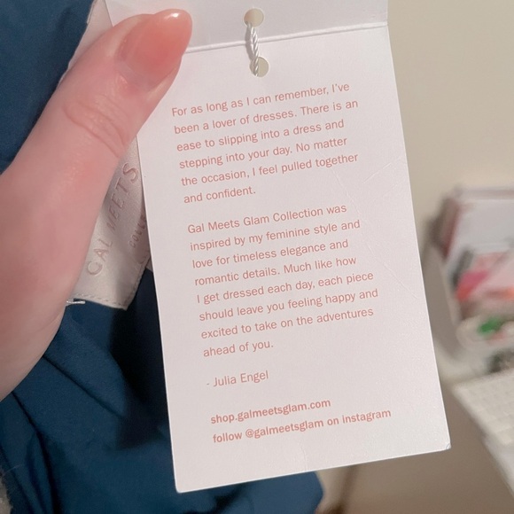 NWT Gal Meets Glam Christine Blue 
Velvet Dress Size 10 - Picture 14 of 14